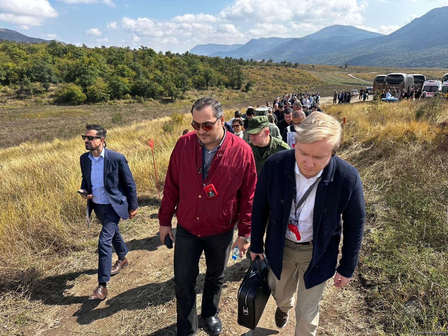 Int'l conference participants conduct mass grave inspection in Azerbaijan's Aghdara (PHOTO)