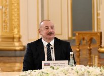 President Ilham Aliyev attends limited meeting of CIS Heads of State Council in Moscow (PHOTO)