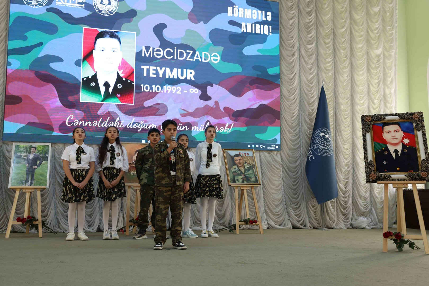 UNEC-də şəhid Teymur Məcidzadəyə həsr olunan “Şuşada bitən yuxu” kitabının təqdimatı keçirilib (FOTO)