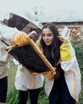 Heydar Aliyev Foundation VP Leyla Aliyeva, Baku Media Center President Arzu Aliyeva meet participant of "Young Beekeeper" project in Gabala (PHOTO)