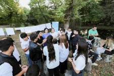 Heydar Aliyev Foundation VP Leyla Aliyeva, Baku Media Center President Arzu Aliyeva visit youth environmental camp in Gabala (PHOTO)