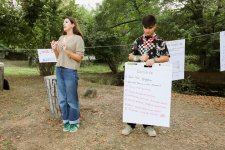 Heydar Aliyev Foundation VP Leyla Aliyeva, Baku Media Center President Arzu Aliyeva visit youth environmental camp in Gabala (PHOTO)