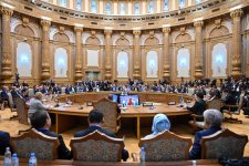 Sahibə Qafarova Tacikistanda beynəlxalq parlament konfransında çıxış edib (FOTO)