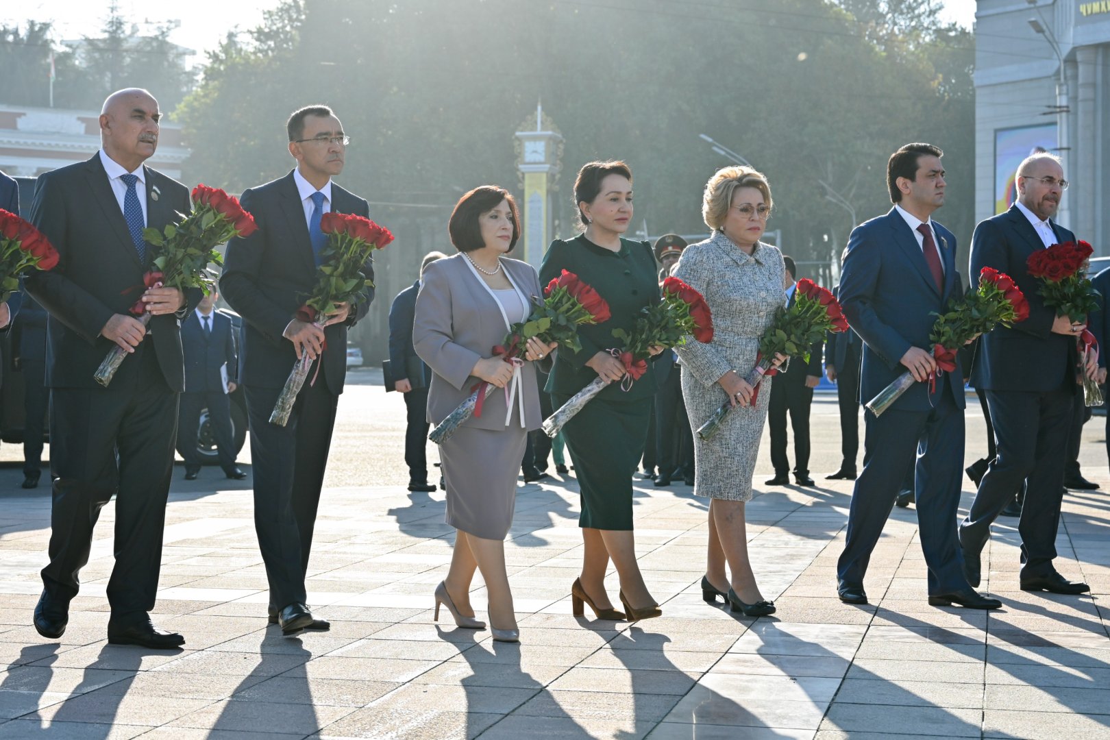 Sahibə Qafarova Tacikistanda beynəlxalq parlament konfransında çıxış edib (FOTO)