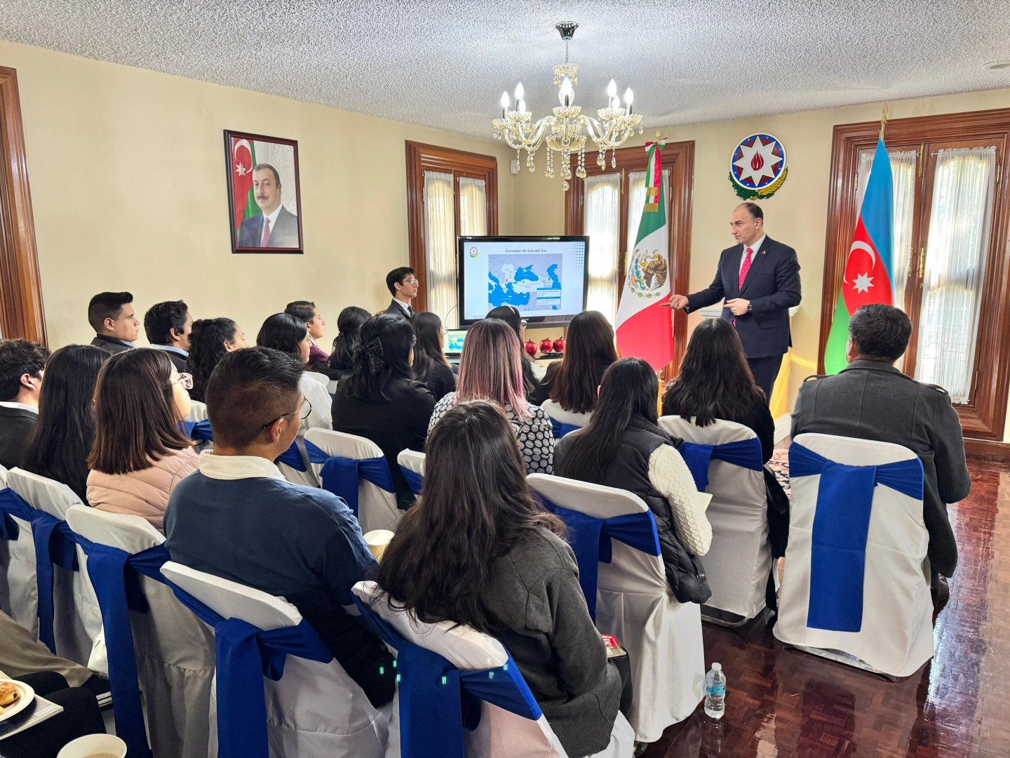 Meksikada tələbələrə Azərbaycan və COP29 haqqında mühazirə keçirilib (FOTO/VİDEO)