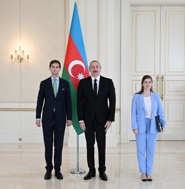 President Ilham Aliyev receives credentials of newly appointed ambassador of Belgium (PHOTO)