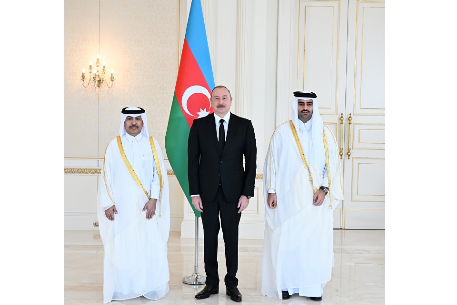 President Ilham Aliyev receives credentials of Qatari ambassador (PHOTO)