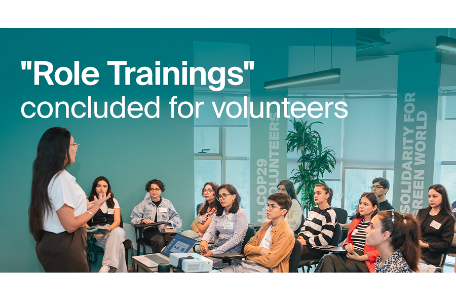 Special role training for COP29 volunteers completed