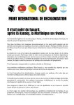 Int'l Liberation Front of French Colonies issues statement on Martinique revolt (PHOTO)