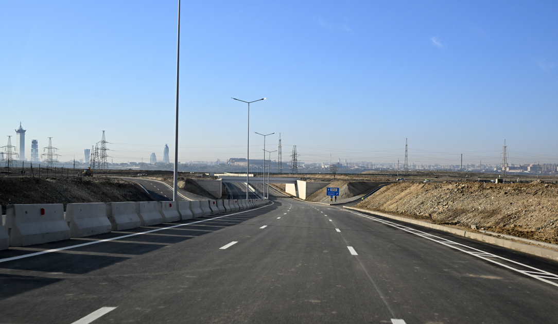 President Ilham Aliyev attends opening of new Boyukshor-Pirshagi highway (PHOTO)