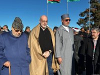 Dünya dini liderlərinin qlobal Bakı Sammitinin iştirakçıları Xankəndidə Zəfər meydanında olublar (FOTO) (ƏLAVƏ OLUNUB)