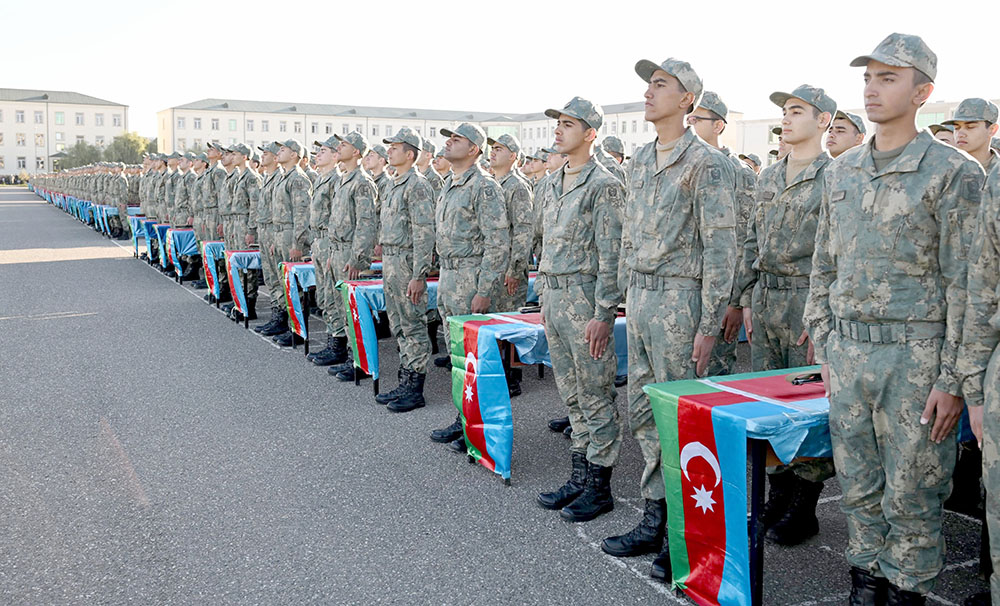 Azərbaycan Ordusunda andiçmə mərasimləri keçirilib (FOTO/VİDEO)