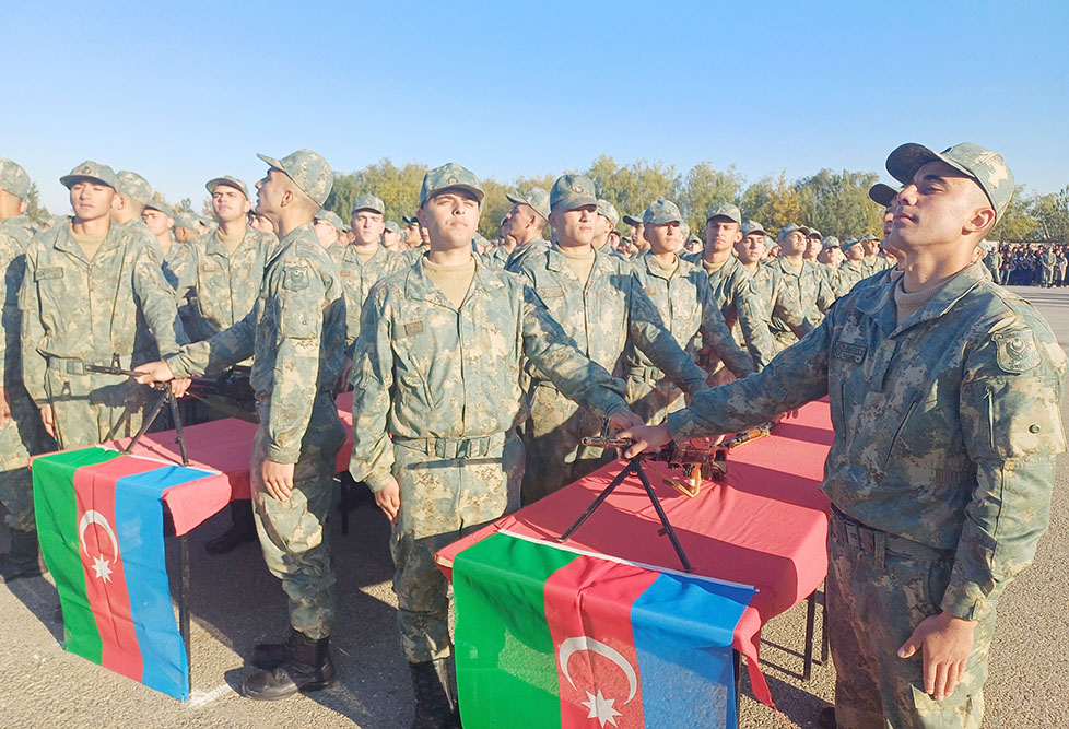 Azərbaycan Ordusunda andiçmə mərasimləri keçirilib (FOTO/VİDEO)