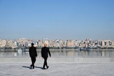 President Ilham Aliyev visits National Flag Square in Baku to raise Azerbaijan's tricolor flag (PHOTO/VİDEO)