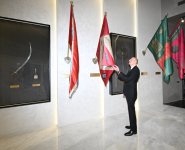 President Ilham Aliyev visits National Flag Square in Baku to raise Azerbaijan's tricolor flag (PHOTO/VİDEO)