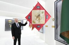 President Ilham Aliyev visits National Flag Square in Baku to raise Azerbaijan's tricolor flag (PHOTO/VİDEO)