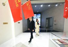 President Ilham Aliyev visits National Flag Square in Baku to raise Azerbaijan's tricolor flag (PHOTO/VİDEO)