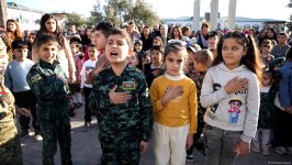 Zəngilan rayonunun Ağalı kəndində 8 Noyabr - Zəfər Günü qeyd olunub (FOTO)