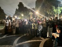 Fəvvarələr meydanında hərbi orkestrin nümunəvi çıxışı olub (FOTO/VİDEO)