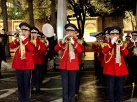 Fəvvarələr meydanında hərbi orkestrin nümunəvi çıxışı olub (FOTO/VİDEO)