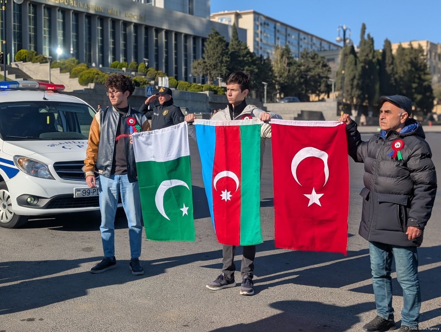 Bakıda Zəfər Günü ilə bağlı növbəti yürüş keçirilib (FOTO/VİDEO)