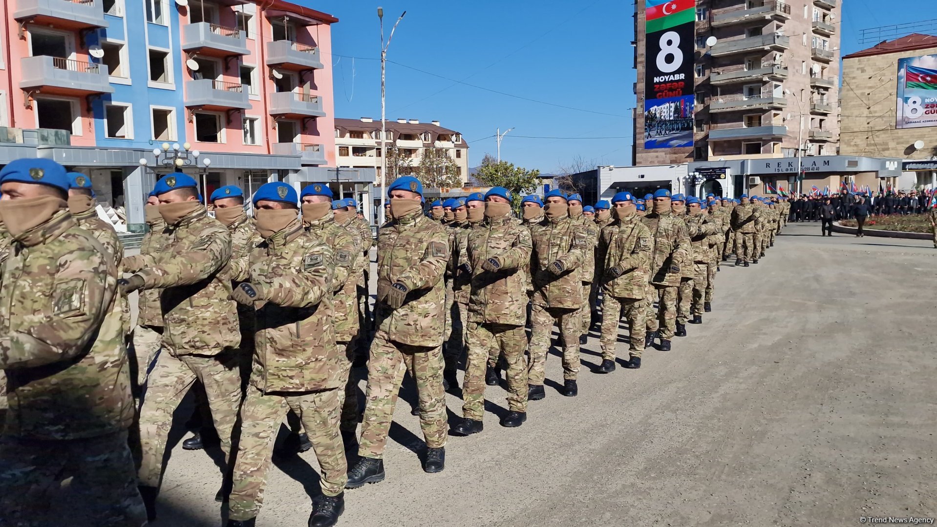 Xankəndidə Zəfər Günü münasibətilə yürüş keçirilib (FOTO/VİDEO)