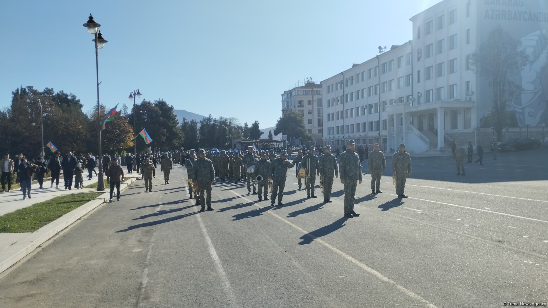 Xankəndidə Zəfər Günü münasibətilə yürüş keçirilib (FOTO/VİDEO)