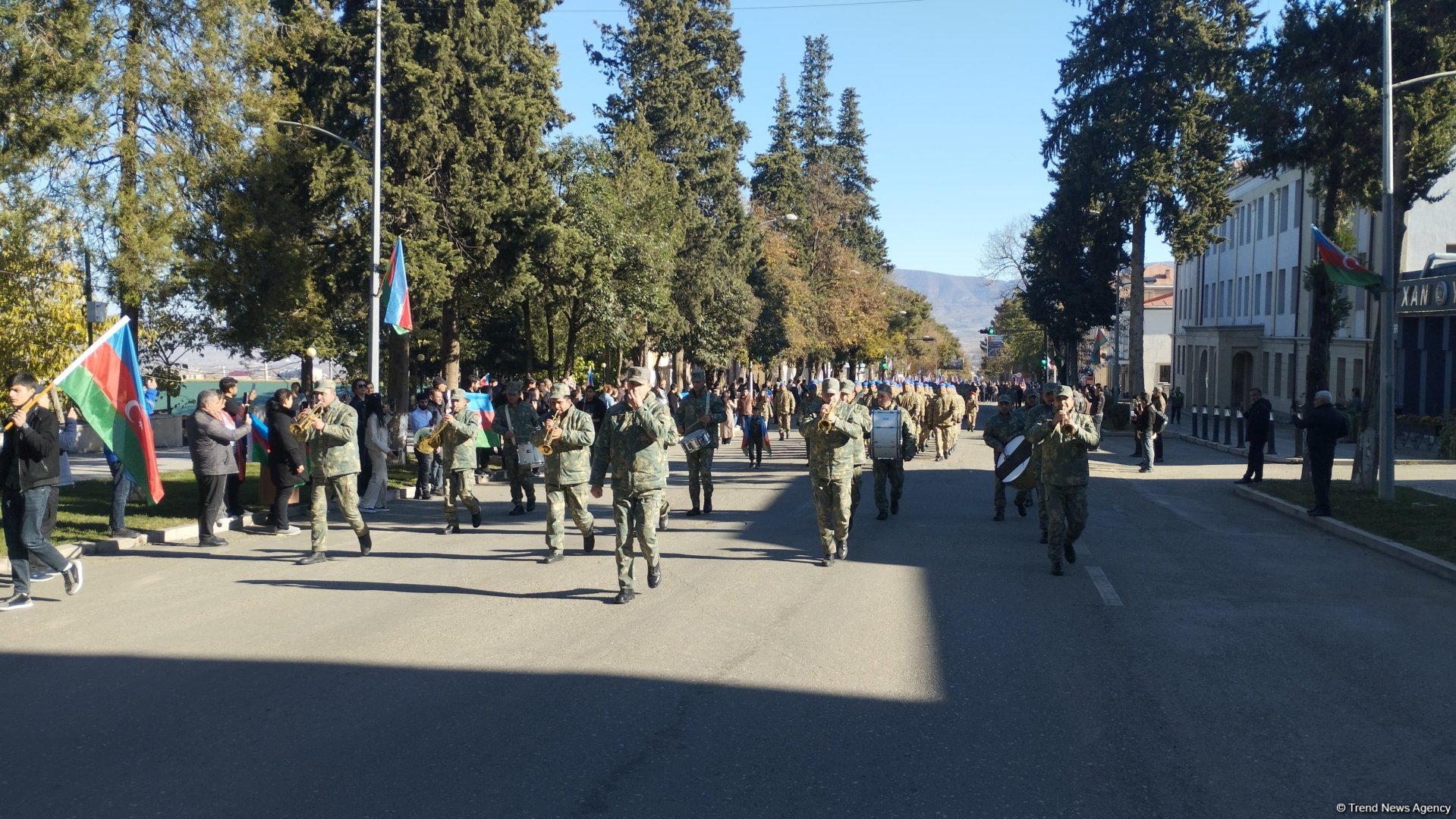 Xankəndidə Zəfər Günü münasibətilə yürüş keçirilib (FOTO/VİDEO)