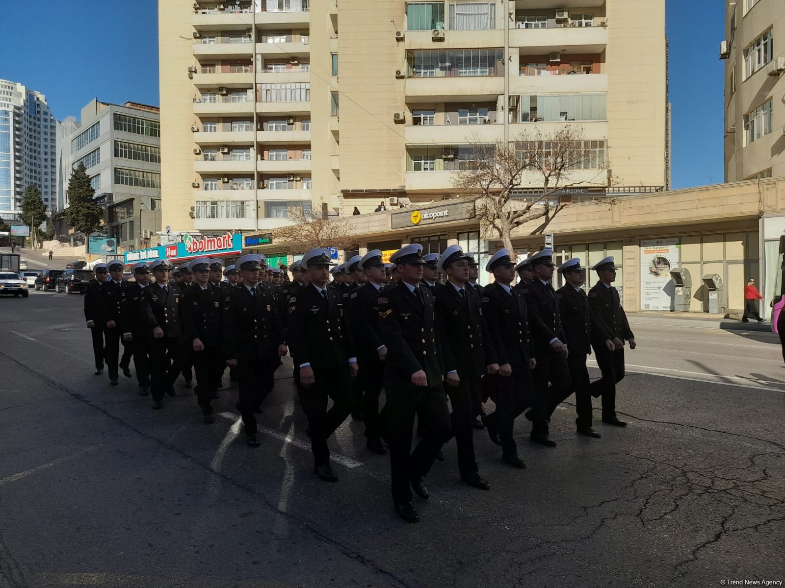 В Баку проходит очередное шествие по случаю Дня Победы (ФОТО/ВИДЕО)