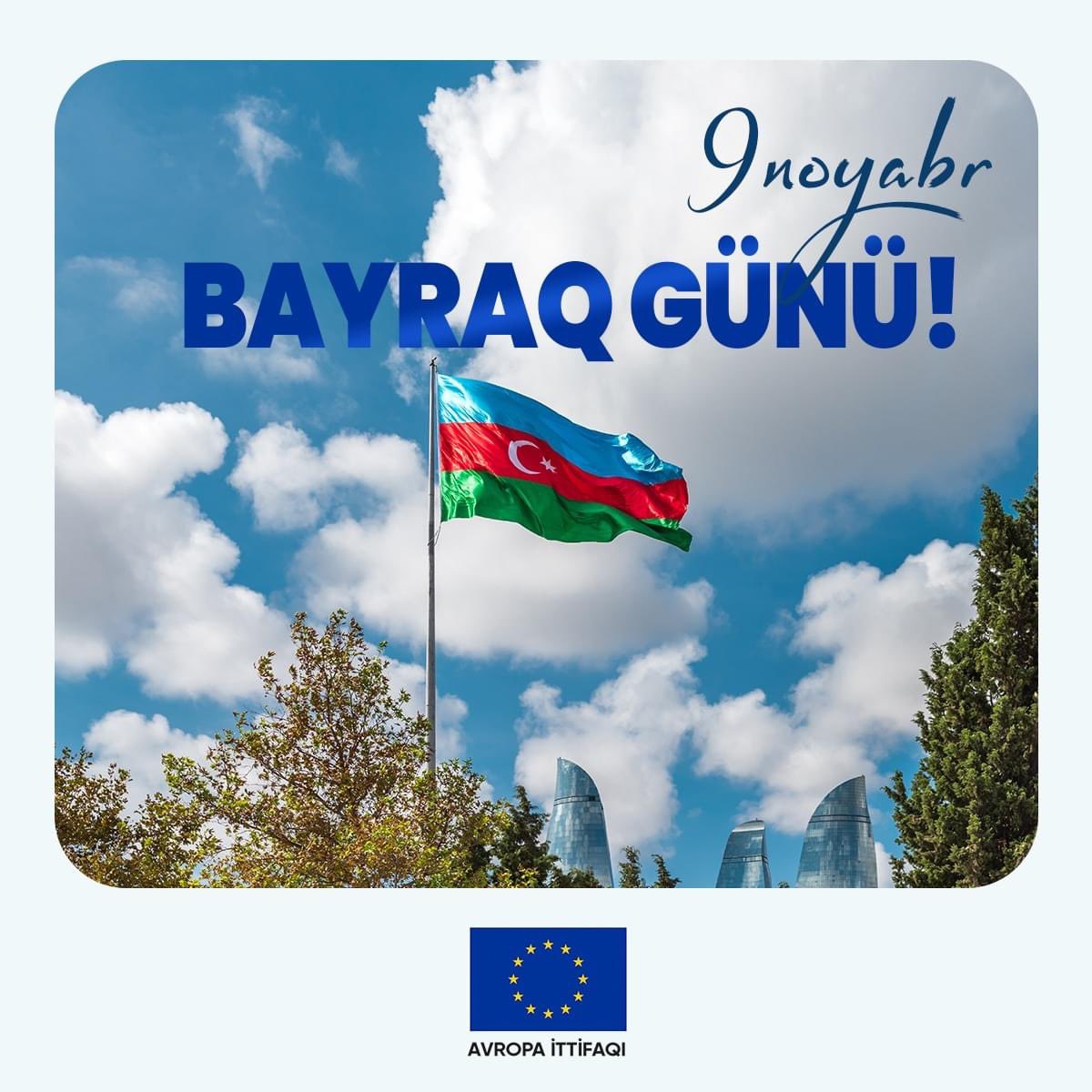 EU Ambassador congratulates Azerbaijan on National Flag Day