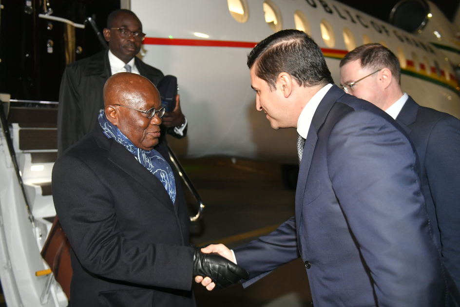 President of Ghana arrives in Azerbaijan to attend COP29 (PHOTO)