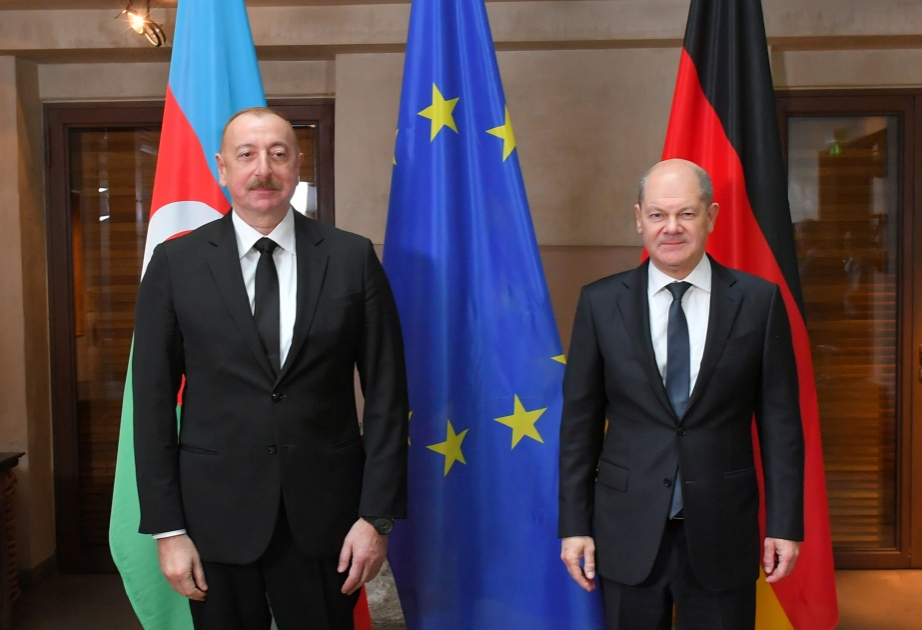 German Chancellor Olaf Scholz calls President Ilham Aliyev