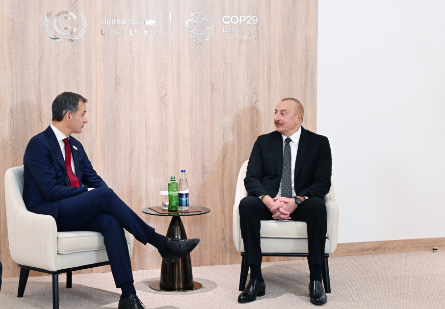 President Ilham Aliyev meets with Prime Minister of Belgium (PHOTO)