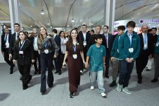 Vice-President of Heydar Aliyev Foundation Leyla Aliyeva and Head of Baku Media Center Arzu Aliyeva attend presentation of international project on protection of marine species (PHOTO)