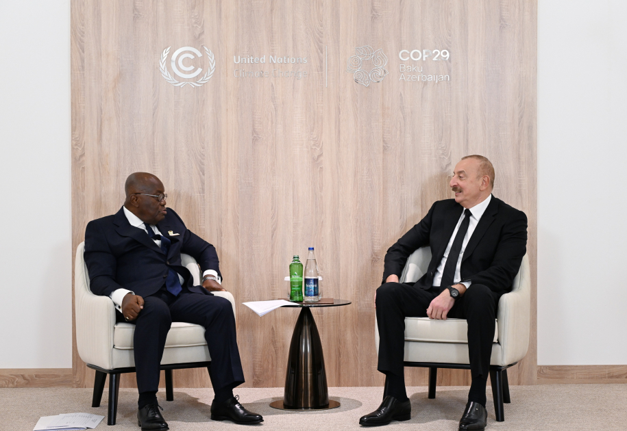 President Ilham Aliyev meets with President of Ghana (PHOTO/VIDEO)