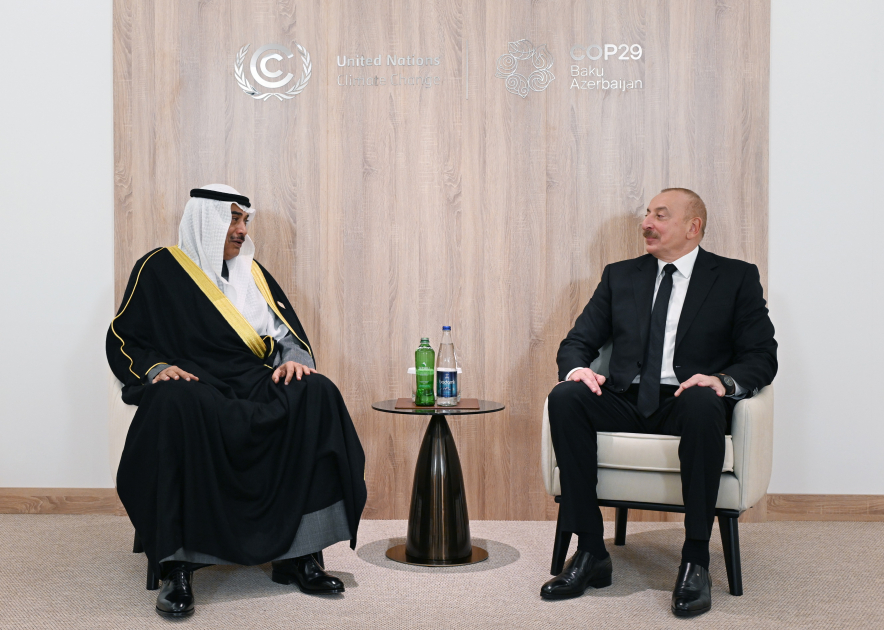 President Ilham Aliyev meets with Crown Prince of Kuwait (PHOTO/VIDEO)