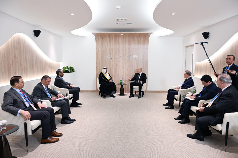 President Ilham Aliyev meets with Crown Prince of Kuwait (PHOTO/VIDEO)