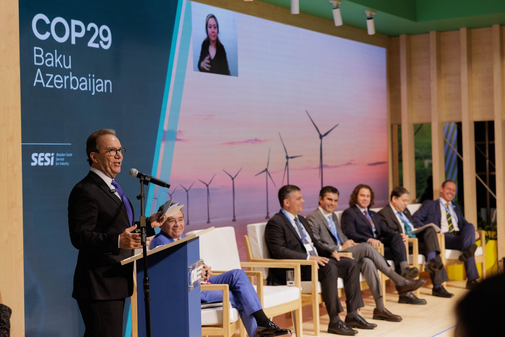 Corporate sustainability panel held at COP29 green zone in Azerbaijan