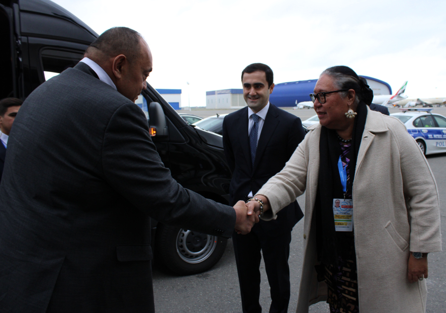 Prime Minister of Tonga arrives in Azerbaijan to attend COP29 (PHOTO)