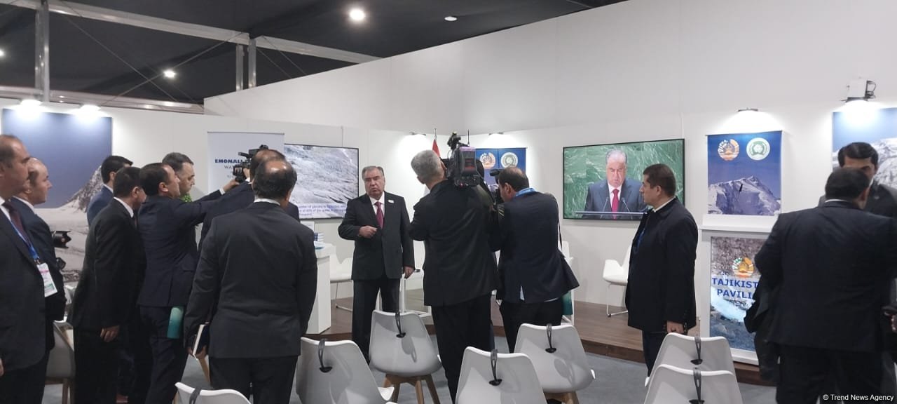 COP29 Tajikistan pavilion officially opens with President Rahmon's participation (PHOTO)