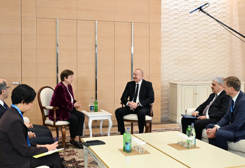 President Ilham Aliyev meets with IMF Managing Director (PHOTO/VIDEO)