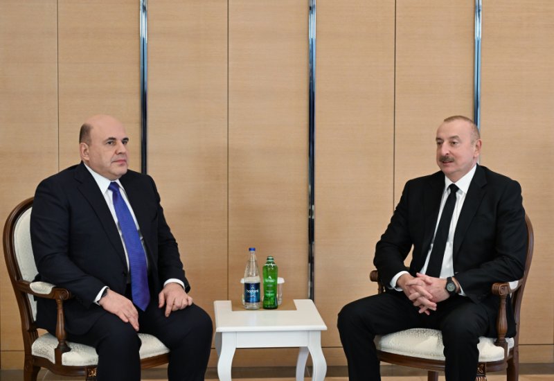 President Ilham Aliyev meets with Chairman of Government of Russia (PHOTO/VIDEO)