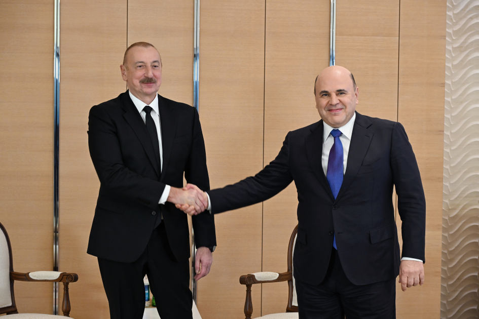 President Ilham Aliyev meets with Chairman of Government of Russia (PHOTO/VIDEO)