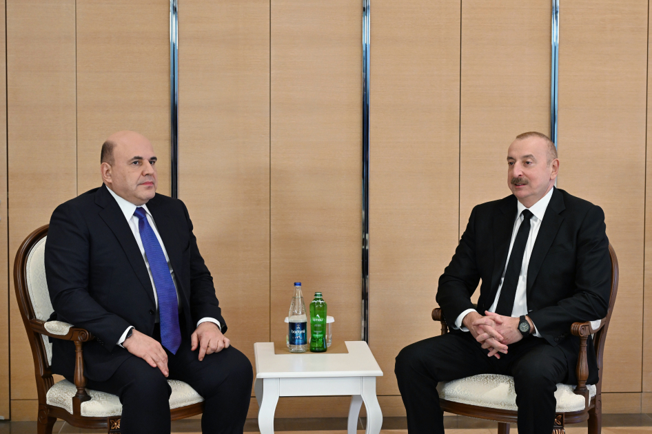 President Ilham Aliyev meets with Chairman of Government of Russia (PHOTO/VIDEO)