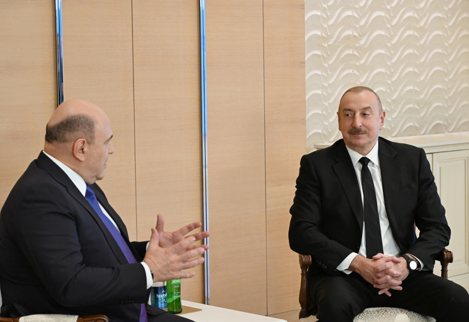 President Ilham Aliyev meets with Chairman of Government of Russia (PHOTO/VIDEO)