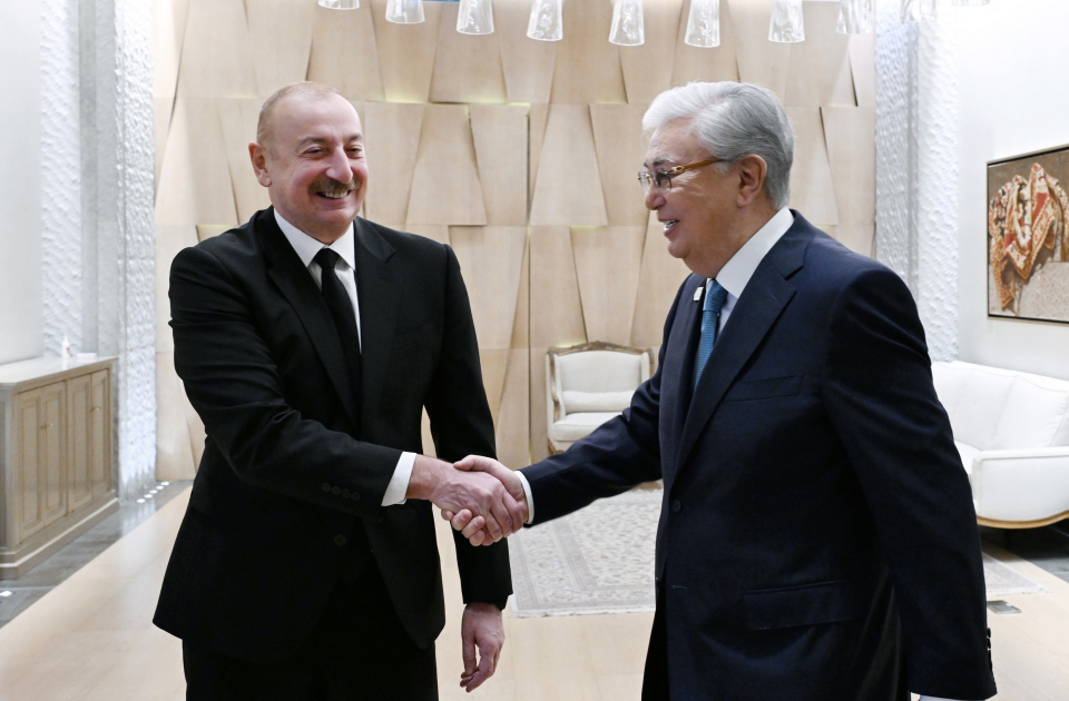 Azerbaijan's Baku hosts trilateral meeting of President Ilham Aliyev, President Kassym-Jomart Tokayev, and President Shavkat Mirziyoyev (PHOTO)