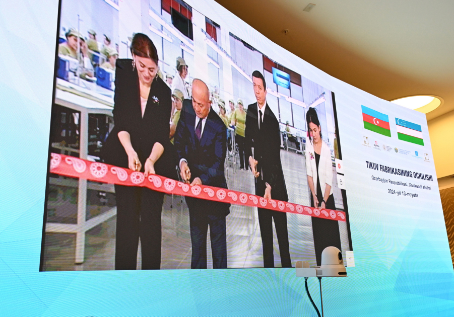 President Ilham Aliyev and President Shavkat Mirziyoyev join opening ceremony of sewing factory in Khankendi via video link (PHOTO)