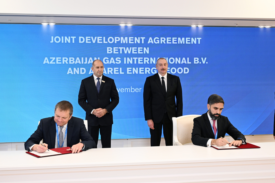 SOCAR and Asarel Energy signed “Joint Development Agreement” with Presidents of Azerbaijan and Bulgaria in attendance (PHOTO)