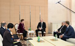 President Ilham Aliyev meets with IMF Managing Director (PHOTO/VIDEO)