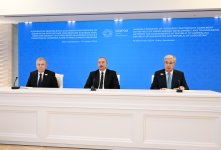 Azerbaijan's Baku hosts trilateral meeting of President Ilham Aliyev, President Kassym-Jomart Tokayev, and President Shavkat Mirziyoyev (PHOTO)